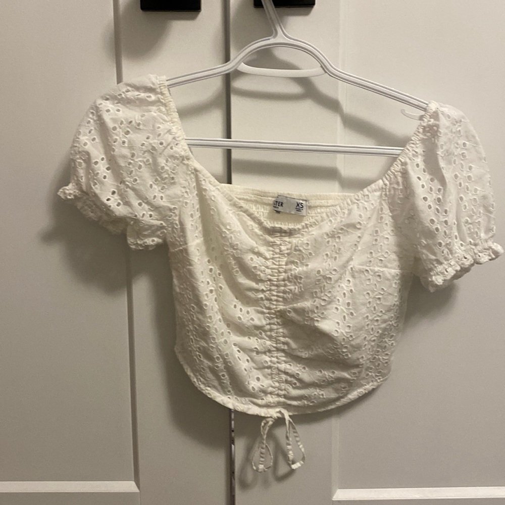 hollister white top